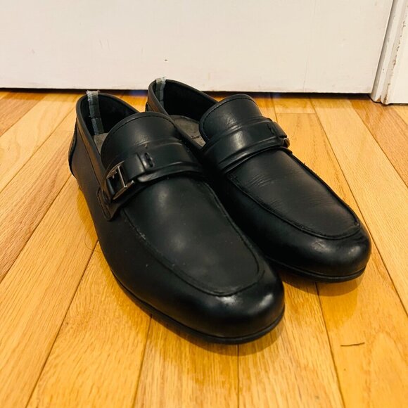Salvatore Ferragamo Mens Shoes Loafers Black US Size 8.5 - Picture 10 of 16